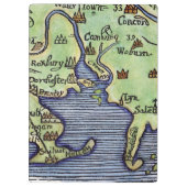 PORTE-BLOC CARTE 1677 DE LA NOUVELLE ANGLETERRE (Dos)