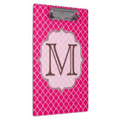 Porte-bloc Carte à clim monogramme en latte rose chaud (Swatch)