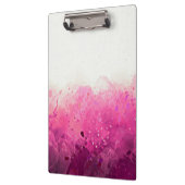 Porte-bloc Carte à clip personnalisée rose et blanc ! (Gauche)