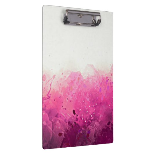 Porte-bloc Carte à clip personnalisée rose et blanc ! (Swatch)