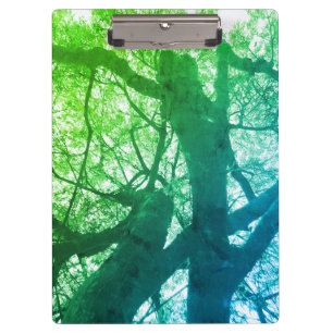 Porte-bloc Carte à clips verte Bonsai