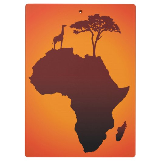 Porte-bloc Carte africaine de safari - porte - bloc (Dos)
