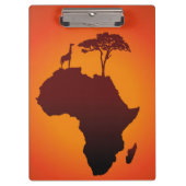 Porte-bloc Carte africaine de safari - porte - bloc (Devant)