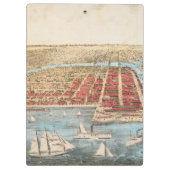 Porte-bloc CARTE : CHICAGO, c1857 (Dos)
