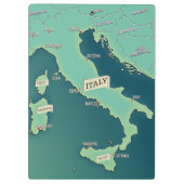 Porte-bloc Carte Classique De L'Italie (Dos)