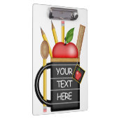 Porte-bloc Carte Clip personnalisée Apple de l'enseignant (Swatch)