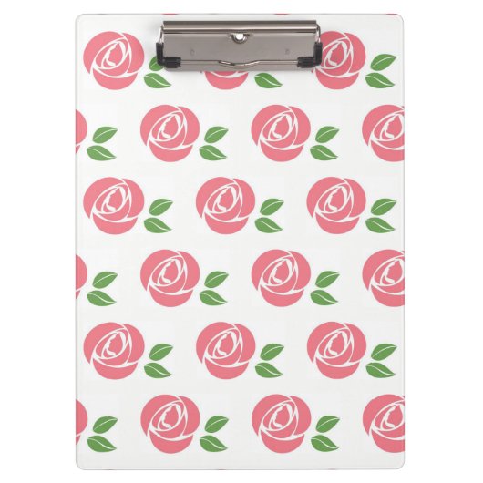 Porte-bloc Carte clipart avec Roses (Devant)