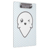 Porte-bloc Carte clipart pour fantôme Kawaii Winking (Swatch)