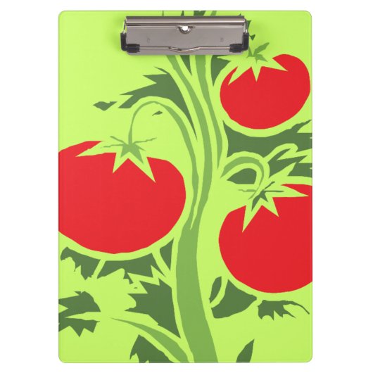 Porte-bloc Carte clipart tomate personnalisée (Devant)