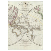 Porte-bloc Carte d'atlas de Paris (Dos)