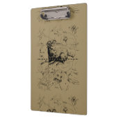 Porte-bloc Carte de Constellation Aries Hevelius vers 1690 (Gauche)