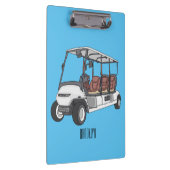 Porte-bloc Carte de golf / dessin animé en voiturette de golf (Swatch)