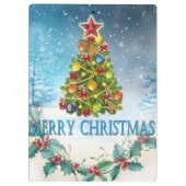 Porte-bloc Carte de Joyeux Noël (Dos)