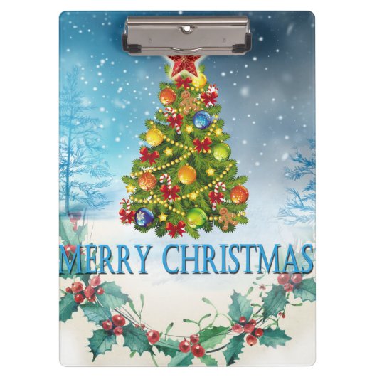 Porte-bloc Carte de Joyeux Noël (Devant)