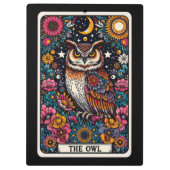 Porte-bloc Carte de tarot du hibou – Sagesse mystique (Dos)