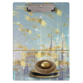 Porte-bloc Carte d'invitation de Pâques en feuille d'aluminiu