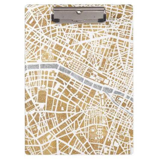 Porte-bloc Carte dorée de ville de Paris (Devant)
