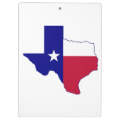 Porte-bloc Carte du drapeau du Texas (Dos)