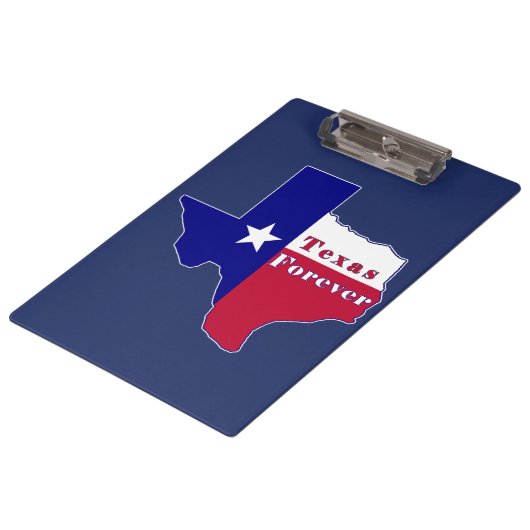 Porte-bloc Carte du drapeau Texas Forever (Incliné)