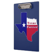 Porte-bloc Carte du drapeau Texas Forever (Gauche)