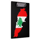 Porte-bloc Carte du Liban avec aimant en pierre de drapeau (Swatch)