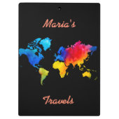 Porte-bloc Carte du monde (Dos)