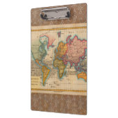 Porte-bloc Carte du monde 1700s Antique Continents (Gauche)