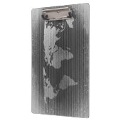 Porte-bloc Carte du monde noir et blanc (Gauche)