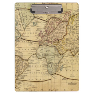 Porte-bloc Carte du monde sur la projection de Mercators