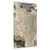 Porte-bloc Carte du Texas avec des frontières du comté (Swatch)