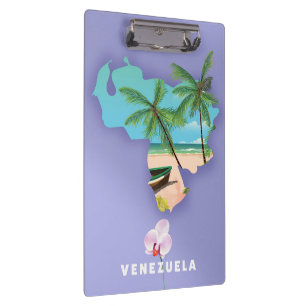Porte-bloc carte du Venezuela