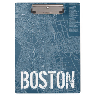 Porte-bloc Carte graphique de Boston
