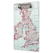 Porte-bloc CARTE : ÎLES BRITANNIQUES, c1890 (Gauche)