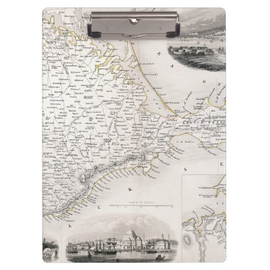 Porte-bloc CARTE : La CRIMÉE, c1855 (Devant)