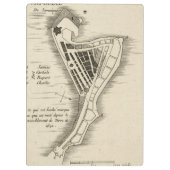 Porte-bloc CARTE : La JAMAÏQUE, 1755 (Dos)