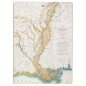 PORTE-BLOC CARTE : LE FLEUVE MISSISSIPPI, 1861 (Dos)
