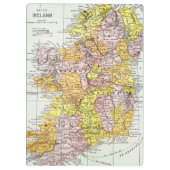 Porte-bloc CARTE : L'IRLANDE, c1890 (Dos)