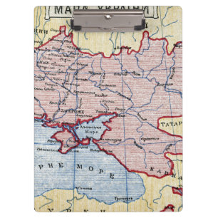 Porte-bloc CARTE : L'UKRAINE, c1906