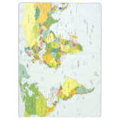 Porte-bloc Carte mondiale Globe Pays Atlas (Dos)