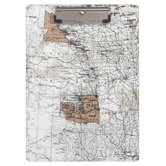 PORTE-BLOC CARTE : RÉSERVATIONS, 1888 (Devant)