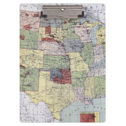 PORTE-BLOC CARTE : RÉSERVATIONS, 1892 (Devant)