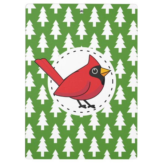 Porte-bloc Cartoon Red Cardinal (Dos)