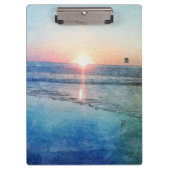Porte-bloc Cascade du coucher de soleil de la plage du Pacifi (Devant)