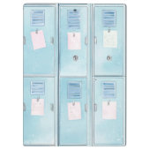 Porte-bloc Casier bleu d'école secondaire (Dos)