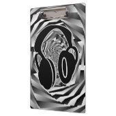 Porte-bloc Casque noir blanc et gris (Gauche)