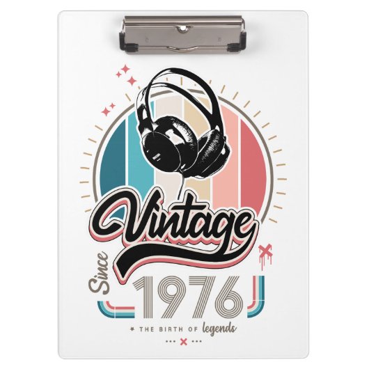 Porte-bloc Casques vintages depuis 1976 (Devant)