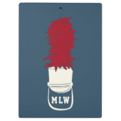 Porte-bloc Casquette de bande de marquage avec plumes Monogra (Dos)