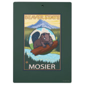Porte-bloc Castor et capot de Mt. - Mosier, Orégon (Dos)