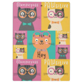 Porte-bloc Cat dit Hey Funny Mèmes Porte - bloc (Dos)