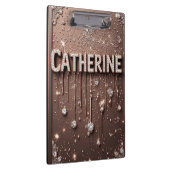 Porte-bloc 🌸Catherine Rose Gold Pailleté Notes de Nom🌸 (Swatch)